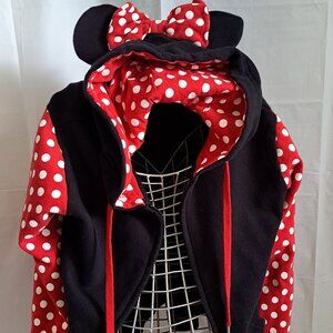 Disney Parks MINNIE MOUSE Hoodie with Ears and Bow